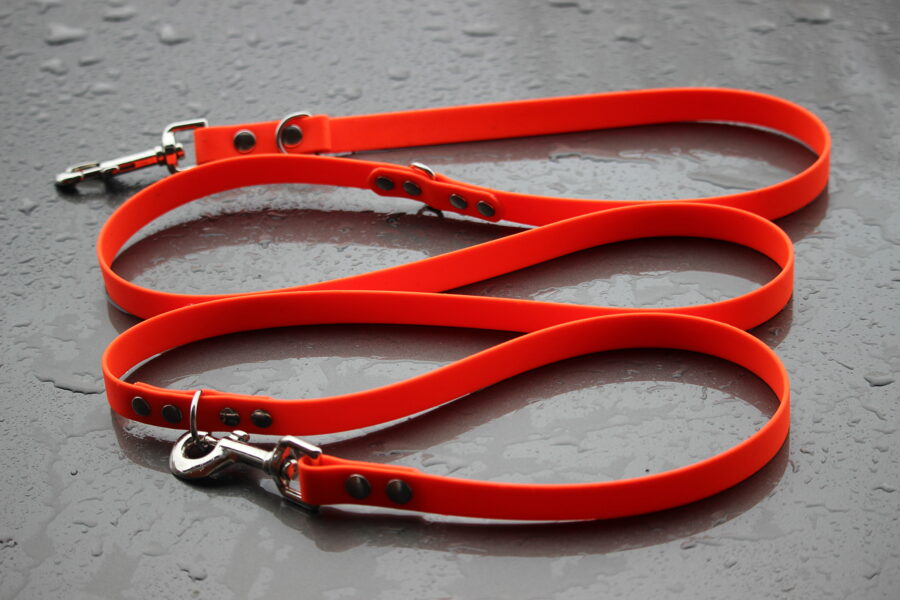 Classic long 5 m, width 1.9 cm, thickness 2.5 mm, adjustable long dog leash